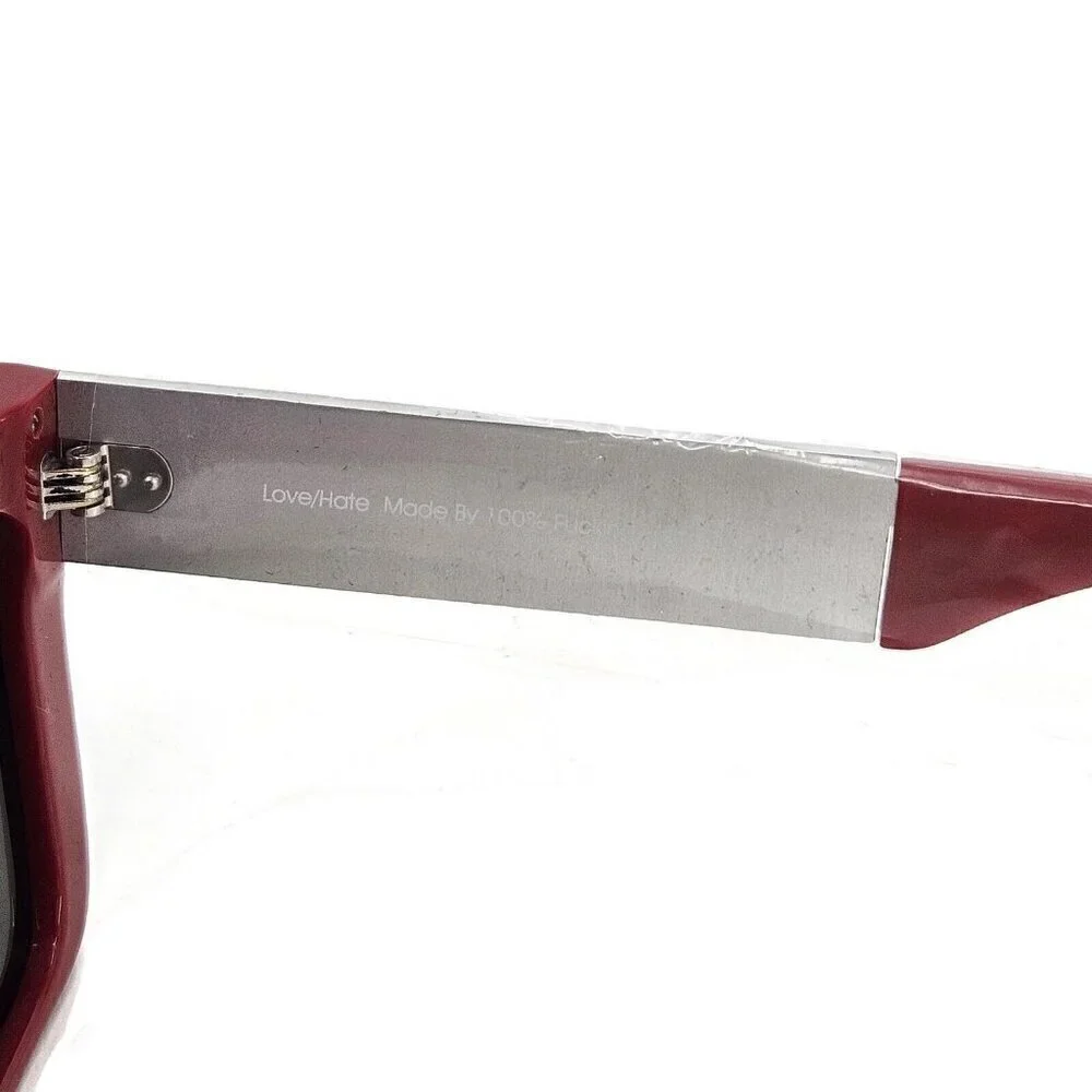 New Vintage Frames Company Corey Shapiro Love/Hate Sunglasses Red/Silver